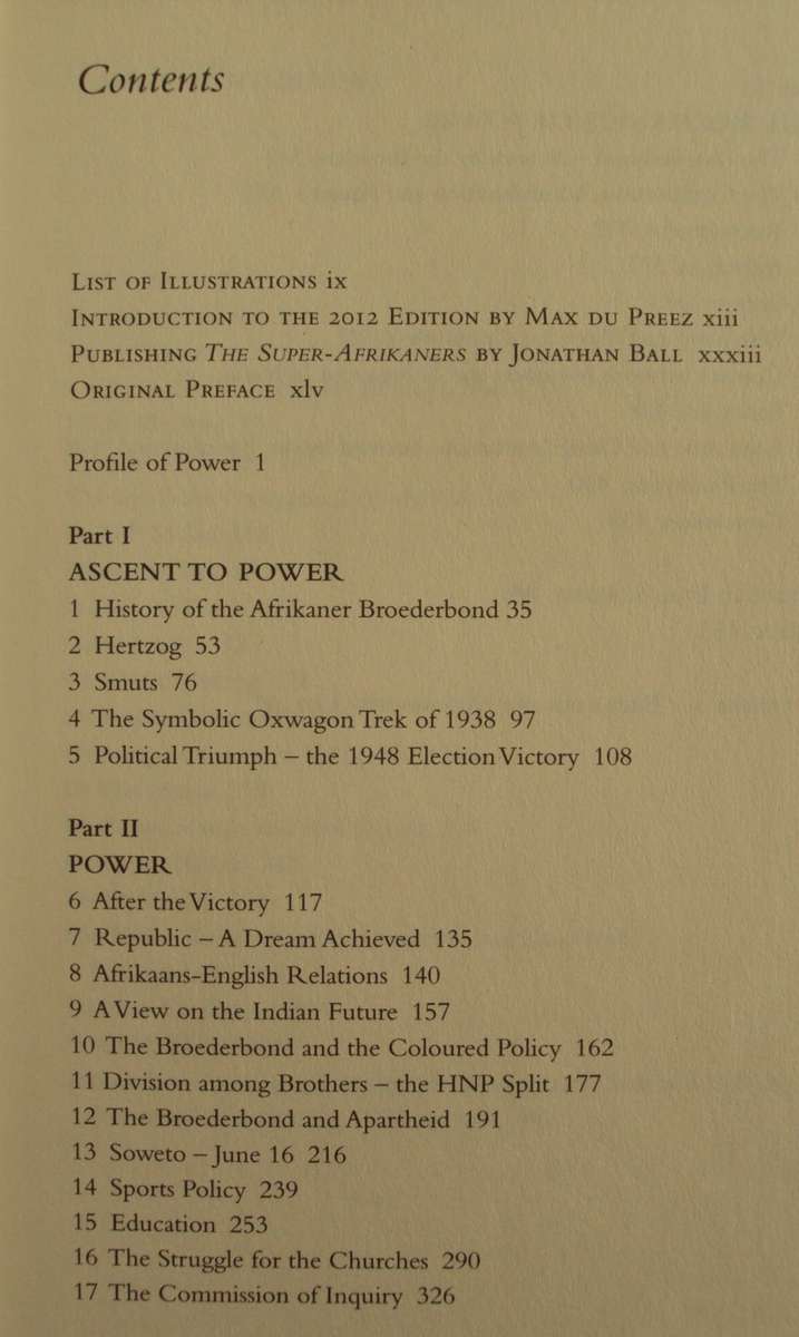 The Super Afrikaners Inside the Afrikaner Broederbond Ivor Wilkins & Hans Strydom