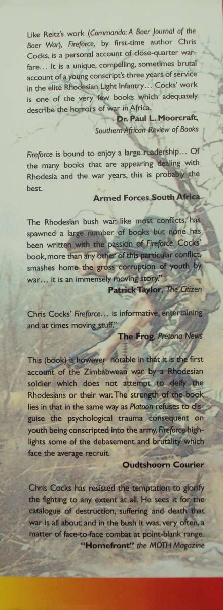 Fireforce One Mans War In The Rhodesian Light Infantry Chris Cocks