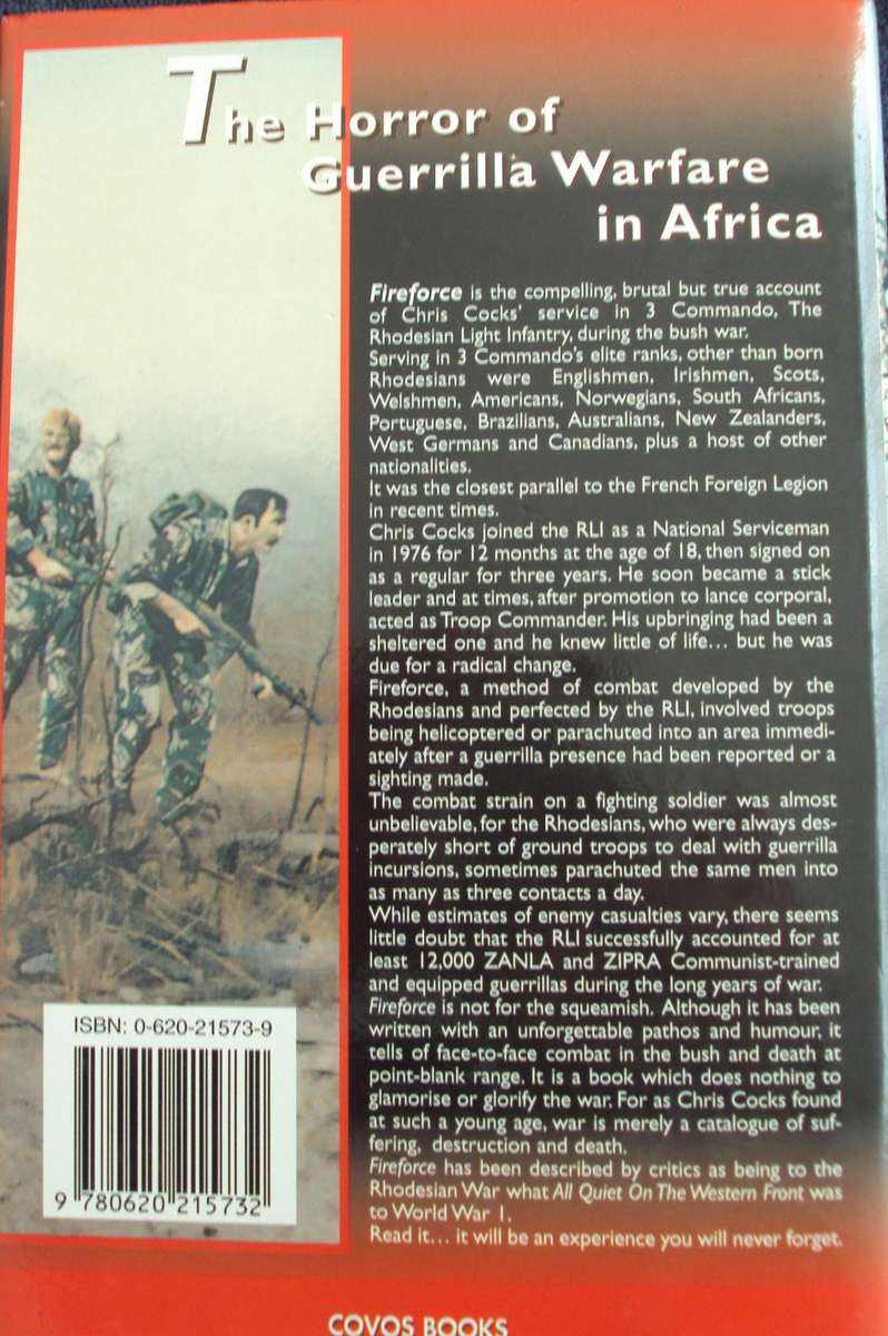 Fireforce One Mans War In The Rhodesian Light Infantry Chris Cocks