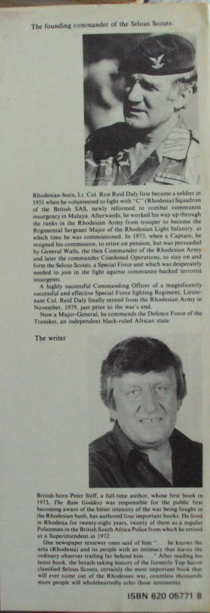 Selous Scouts Top Secret War Signed by Peter Stiff & Lt. Col. Ron Reid Daly