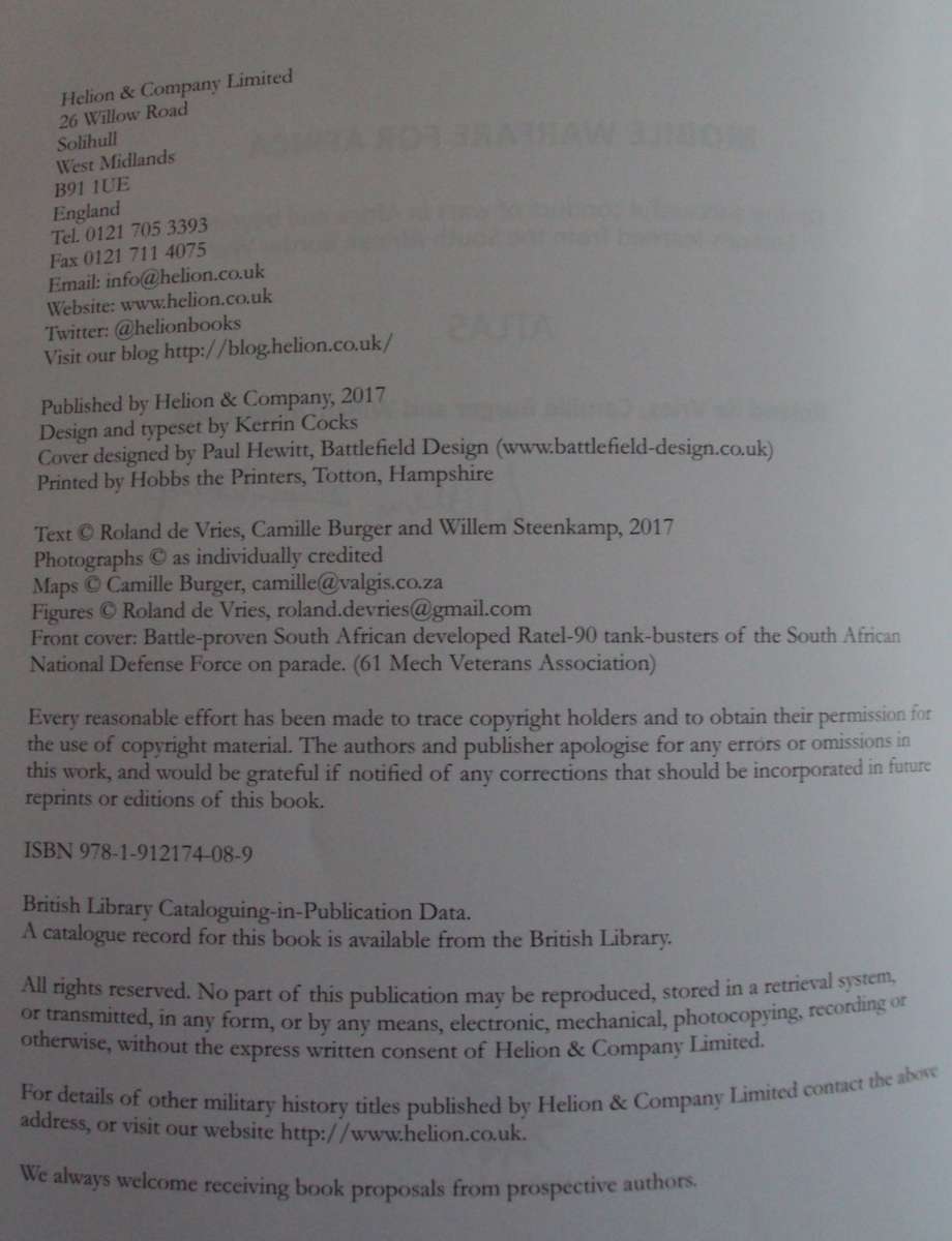 Mobile Warfare for Africa - 2 Volumes