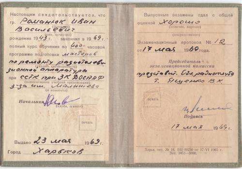 VINTAGE SOVIET document.