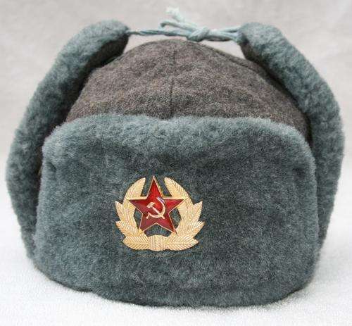 RUSSIAN ARMY USHANKA FUR HAT