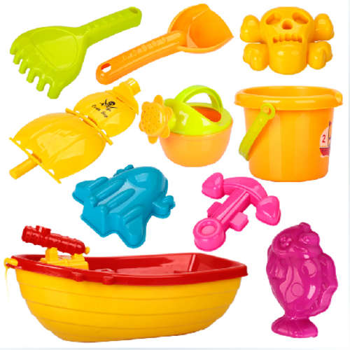 BEST SUMMER BEACH OUT DOOR TOYS SHIP BUCKET GIFT SET