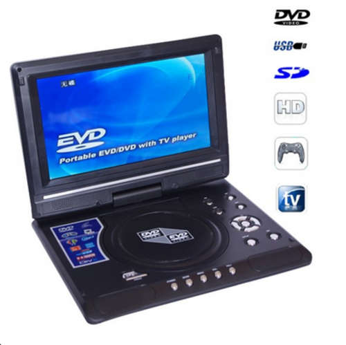 7.8 " Portable Swivel Screen DVD/ TV Play LCD Screen USB  TV GAME -Folds Flat Like a Tablet !