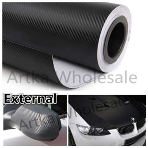 3 ON AUCTIONS !!!152CM X 150CM PVC OUT DOOR  DURABILITY 3D CARBON FIBER PAPER FOR CAR