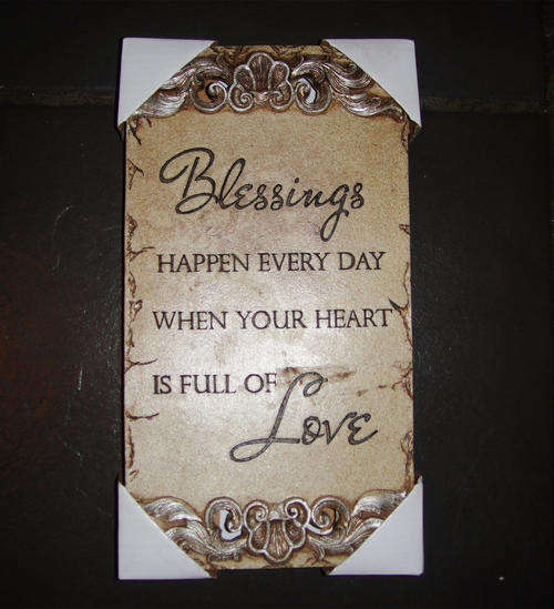 ONLY ONE ON AUCTION !!! INSPIRATIONAL QUOTES  WITH DECORATED STONE 0107