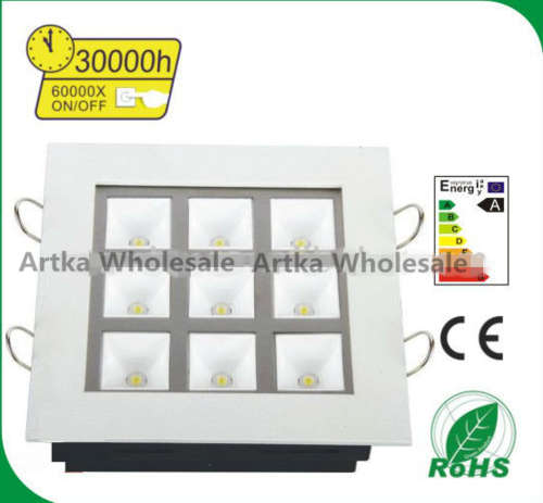 9W DOWN CEILING SQUARE LED PANEL LIGHTS SAVES ENERGY AND VERY BRIGHT