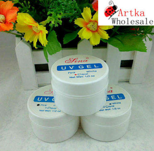 UV GEL net wet.1/2 oz/THREE COLORS TO CHOOSE/PINK/WHITE/CLEAR