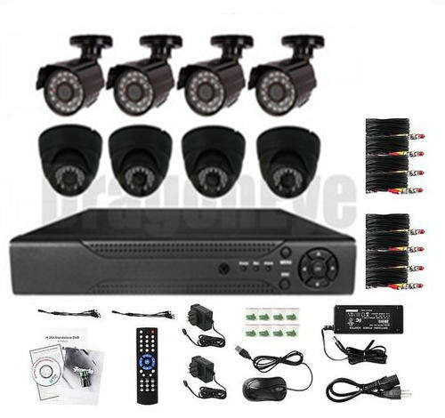 8 CHANNEL HDMI CCTV KIT!700TVL CAMERAS WITH 3G AND SMARTPHONE VIEW !3.6mm Lens (Wide Angle)