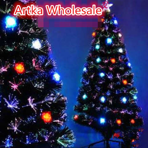 GREEN AND WHITE MIXED 150 CM FASHIONABLE CHRISTMAS TREE WITH FLASHING LIGHTS