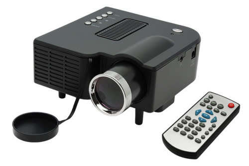 Mini LED Projector with LCD Image System HDMI LED projector/Support computer TV USB SD
