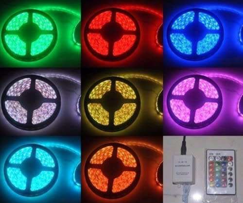 5M LED Strip light 3528 RGB Colour Waterproof
