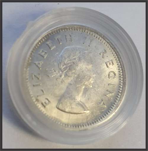 1959 3 D (Coin in Capsule), UNC // Photos of actual coin