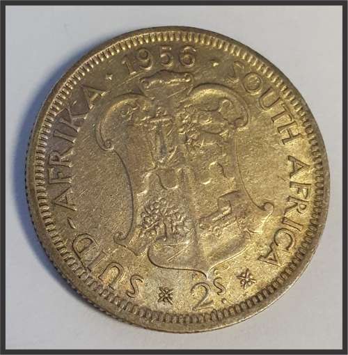 1956 2 Shillings // Coin in Capsule // picture of actual coin