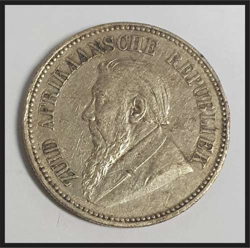 ZAR Half Crown 1894 Circulated Coin In Good Condition only 135 012 Minted