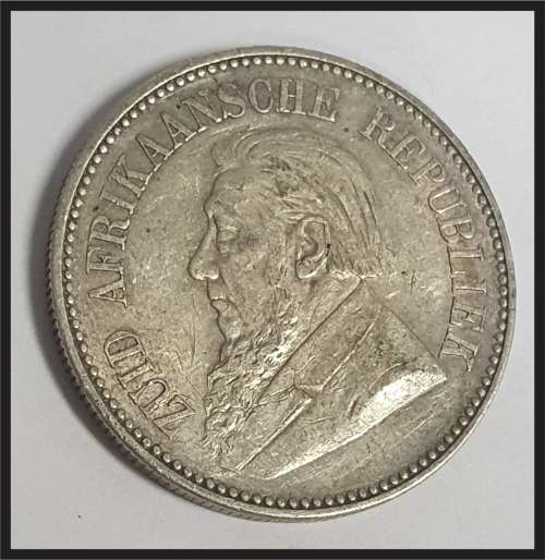 ZAR 1897 2 1/2 Shillings, Only 149 160 Minted picture of actual coin