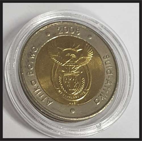 Mandela 2008 R5 UNC // 5 available // Coins in capsule