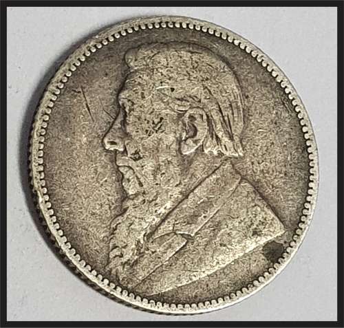 SCARCE!!! ZAR 1893 1 SHILLING // SEE PIC FOR CONDITION