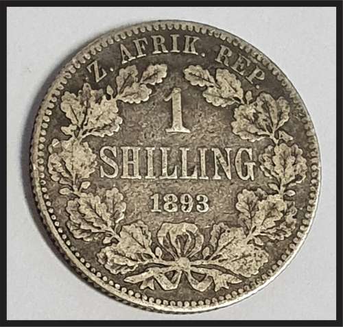 SCARCE!!! ZAR 1893 1 SHILLING // SEE PIC FOR CONDITION