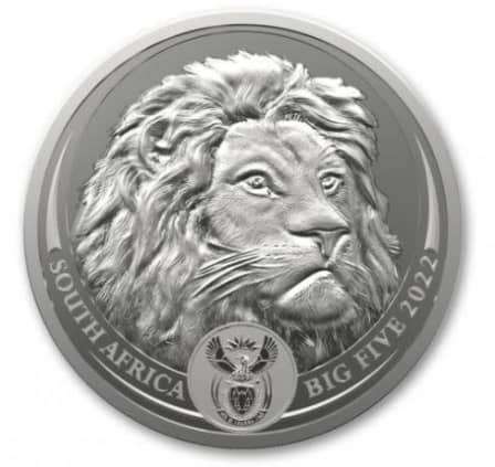 2022 2nd Series BIG 5 R5 // AFRICAN LION // BU // 1oz Fine Silver
