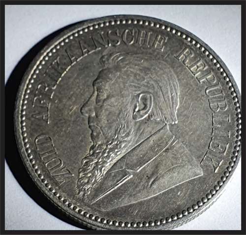 ZAR 1897 2 1/2 Shillings, Only 149 160 Minted // COIN HAS GREAT CONDITION // COULD POSSIBLY GRADE