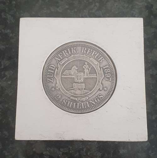 ZAR 1897 2 Shillings, Only 147 500 Minted // COIN HAS GREAT CONDITION // PLEASE SEE CONDITION