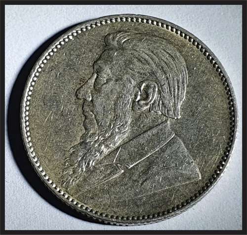 ZAR 1897 1 Shilling, Only 397 300 Minted picture of actual coin, Coin in Good Condition