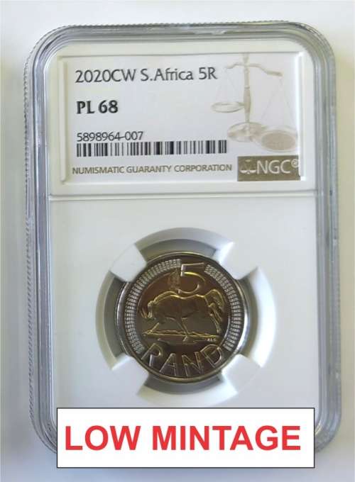 *SCARCE* 2020 CW 5 Rand `Oom Paul` // High Grade // NGC PL 68