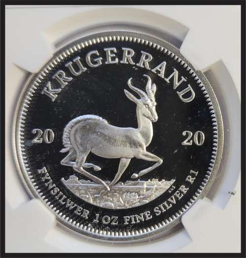 2020 SA  PROOF Silver Krugerrand // NGC  PF 69 Ultra Cameo