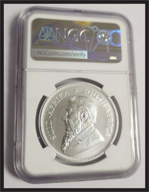 VERY SCARCE // 2018 GREAT WALL PRIVY SILVER KRUGER RAND // NGC MS69 // HIGH GRADE