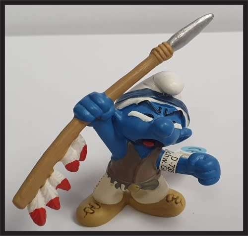 20550: Spear Smurf (native americans 2007) - Schleich - 5,5cm