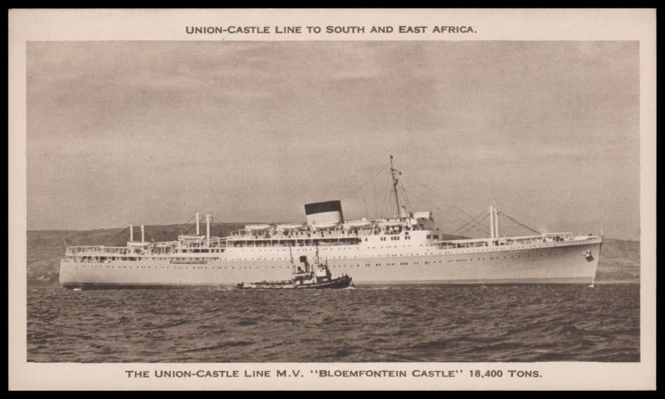 Union Castle.  South Africa.  Mint postcard as per scan.  Very fine condition.