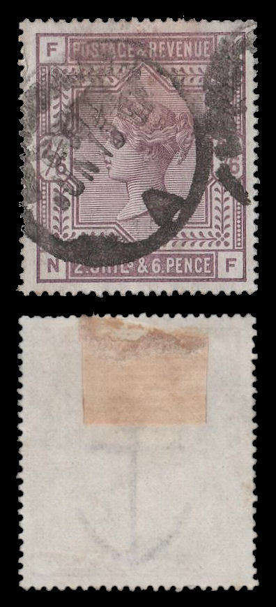 Great Britain.  Queen Victoria.  2/6- as per scans.  Catalogue value R3 400-00. (£160-00).
