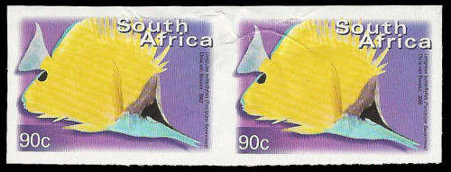 RSA.  7th Definitives.  Imperforated pair as per scan.