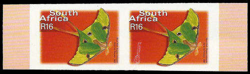 RSA.  7th Definitives.  Imperforated pair as per scan.
