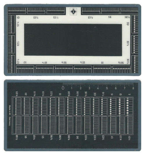 LIGHTHOUSE perforation guage.  Brand new.  A must for any serious philatelist / stamp collector.