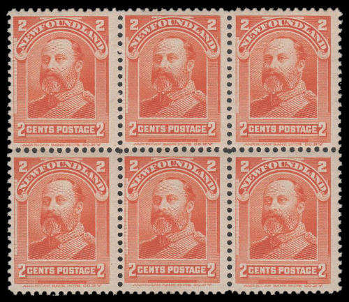 Price is per stamp!!  Canada.  1897 2d Orange (SG 86).  Cat.value R400-00.  Superb unmounted mint.