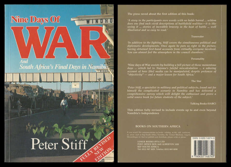 Nines Days of War by Peter Stiff.  FREE SHIPPING via Postnet or PAXI.