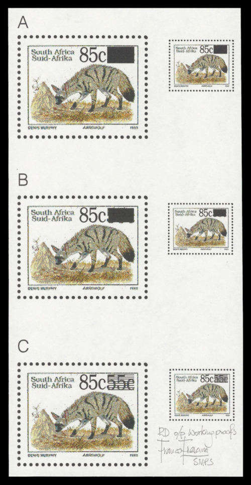 R.S.A. Working Proof on Bond Paper. Signed by F. Frescura S.M.P.S.