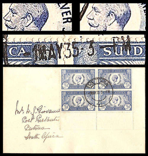 Very Scarce First Day Cover with Variety.