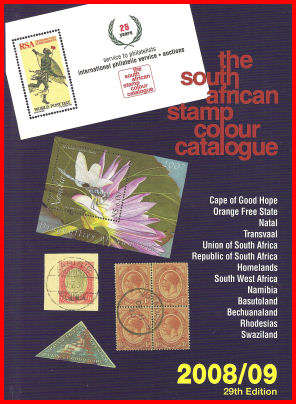 FREE SHIPPING! New!  The latest South African Stamp Colour Catalogue! 2008/9 Edition.