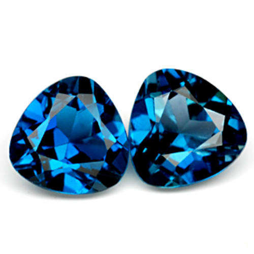 2.44 CT PAIR LONDON BLUE TOPAZ