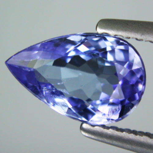 1.36 CT VIOLET BLUE PEAR TANZANITE