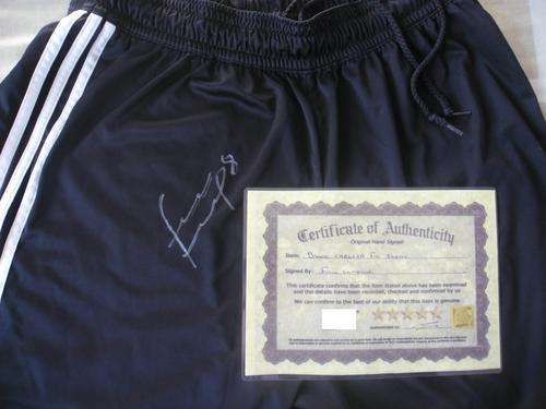 Chelsea soccer / football shorts signed by Frank Lampard + COA