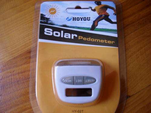LCD Solar Powered Pedometer with Body Fat Analyzer,Counts calories and more for Fitness!!