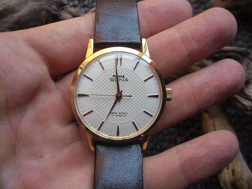 wow!! Vintage HMT Sona Superflat Gold Plated 17 jewels winding watch !!