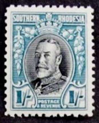 British Southern Rhodesia Stamp  Mint OG H  - 1/-