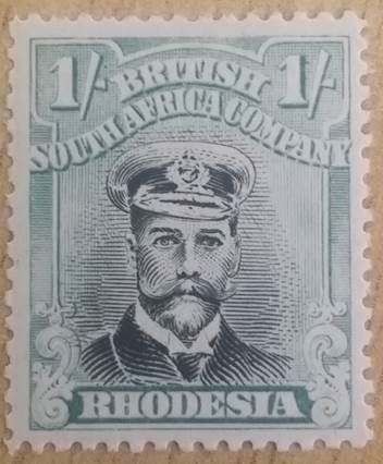 Rhodesia - British South African Company 1/- Admiral MH - Black & Green SG272b - GBP60.00