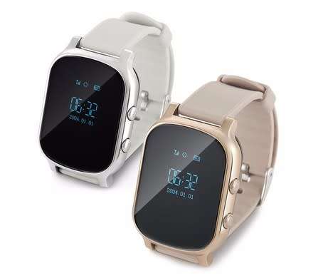 New Kids & Elderly/ Adult GPS Tracker Smart Watch > Available in stock - silver